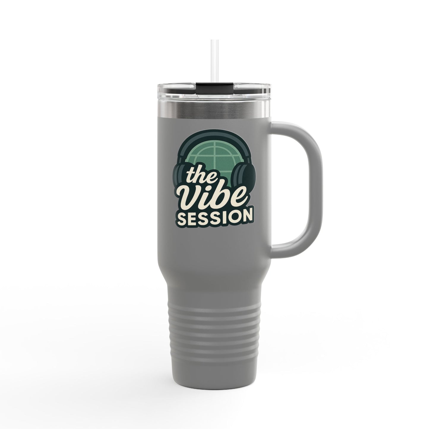 Vibe Session Insulated Travel Mug - 40oz, Travel Coffee Cup, Stainless Steel Mug, Personalized Gift, Music Lover Drinkware, Summer Hydration