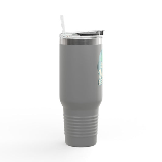 Vibe Session Insulated Travel Mug - 40oz, Travel Coffee Cup, Stainless Steel Mug, Personalized Gift, Music Lover Drinkware, Summer Hydration